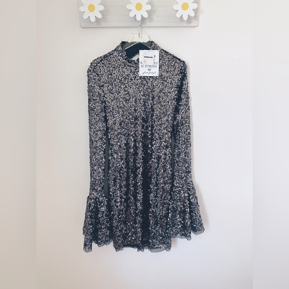 Free People Shimmering Sequin Party Dress size XS - Picture 3 of 8